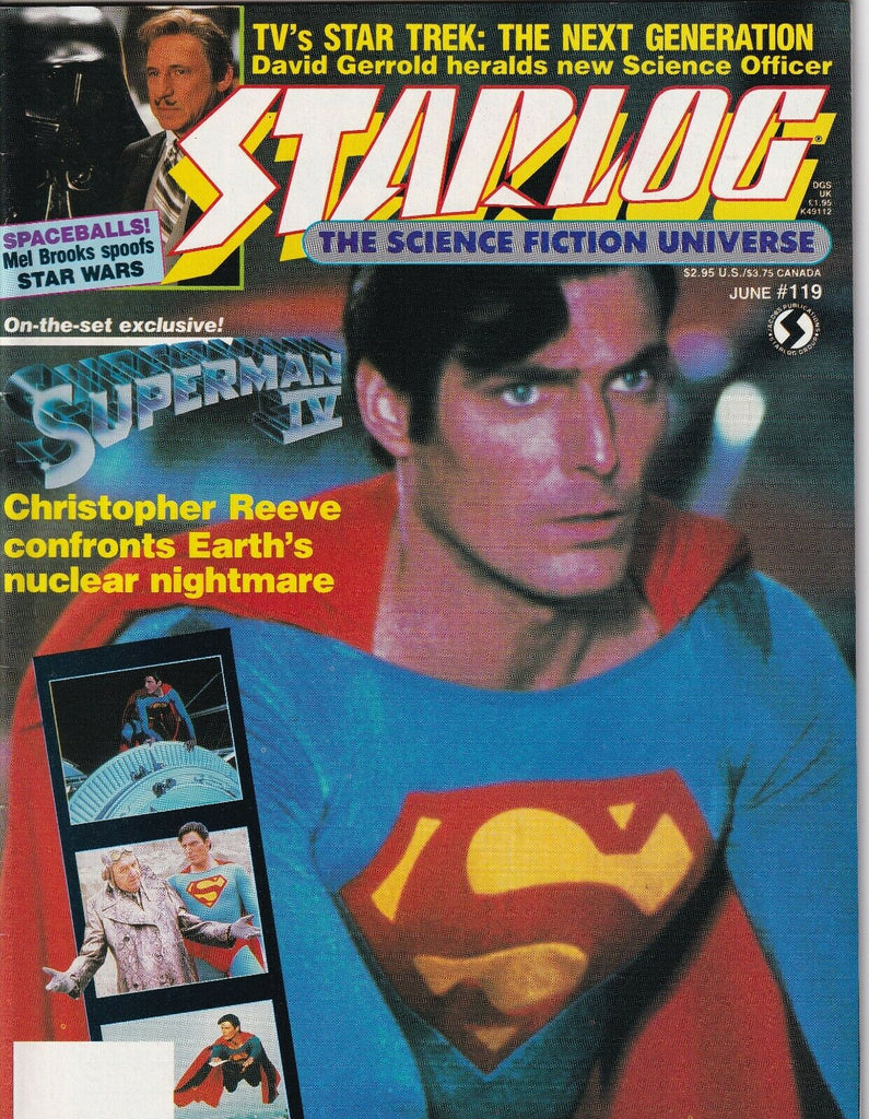 Starlog Magazine Superman IV Spaceballs June 1987 No.119 051419nonr