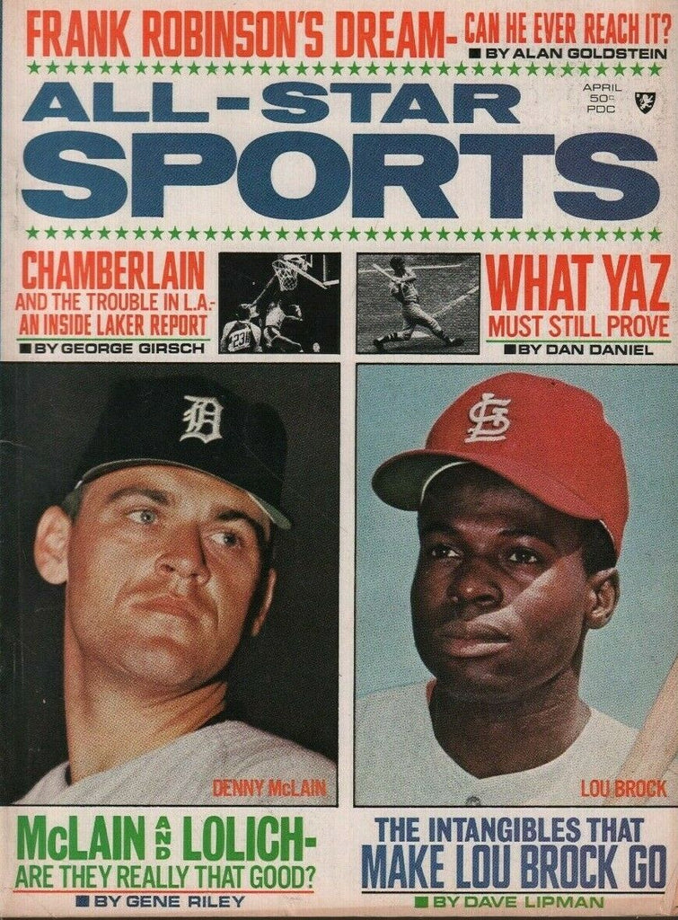 All-Star Sports April 1969 Wilt Chamberlain Carl Yastrzemski 050719DBE2