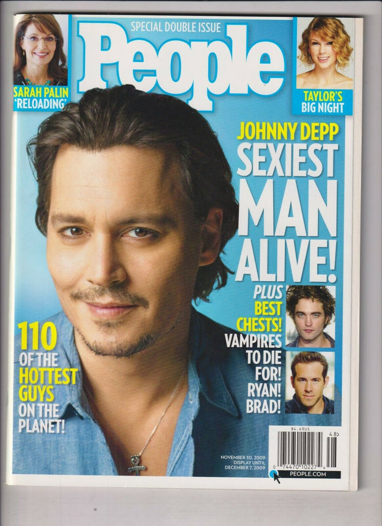 People Weekly Sexiest Man Alive Johnny Depp November 30, 2009 030920nonr