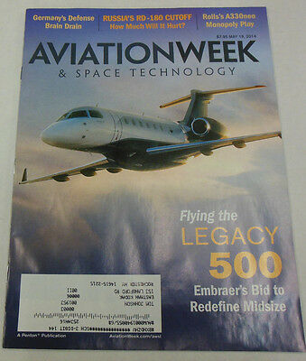 Aviation Week Magazine Flying The Legacy 500 May 2014 071814R