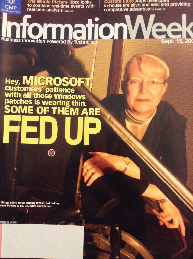 Information Week Magazine Bowne & Co's Ruth Harenchar September 2003 051018nonrh