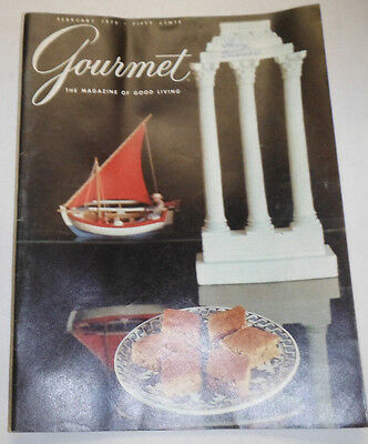 Gourmet Magazine London At Table Greece II February 1970 102214R