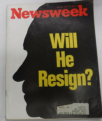 Newsweek Magazine Will Richard Nixon Resign May 1974 082015R
