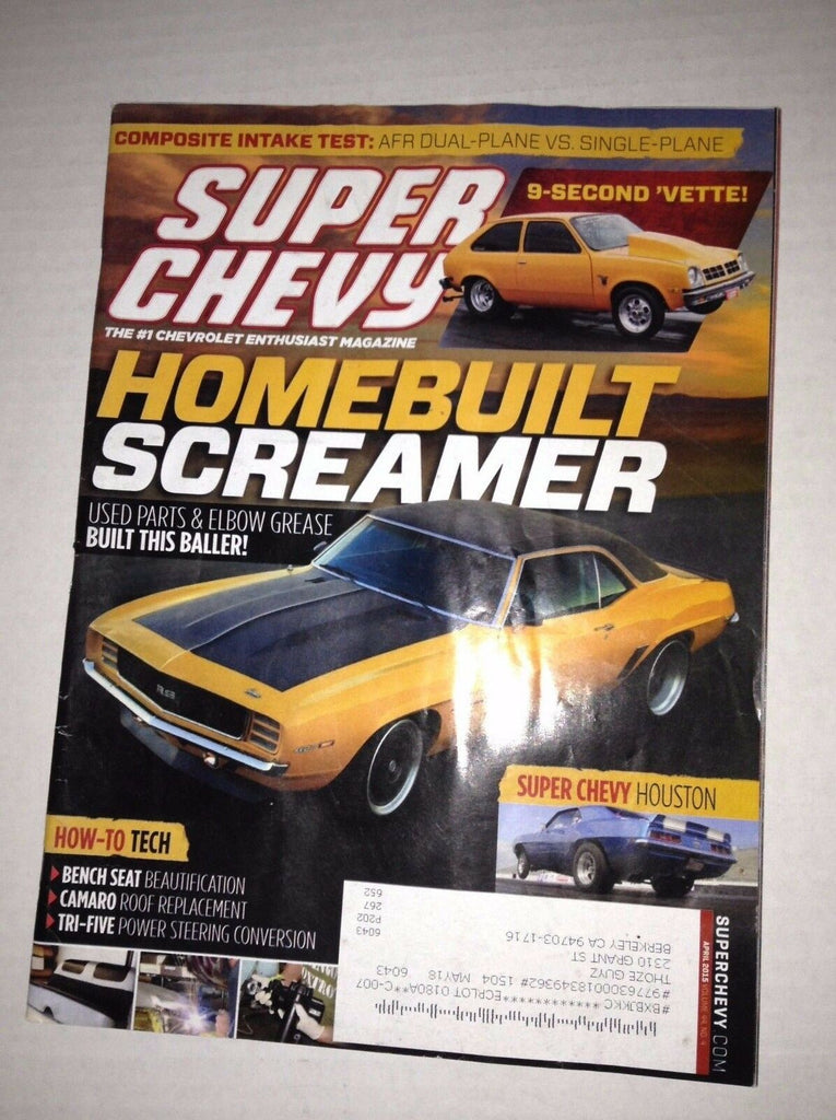 Super Chevy Magazine Homebuilt Screamer Bench Seats April 2015 030717NONRH
