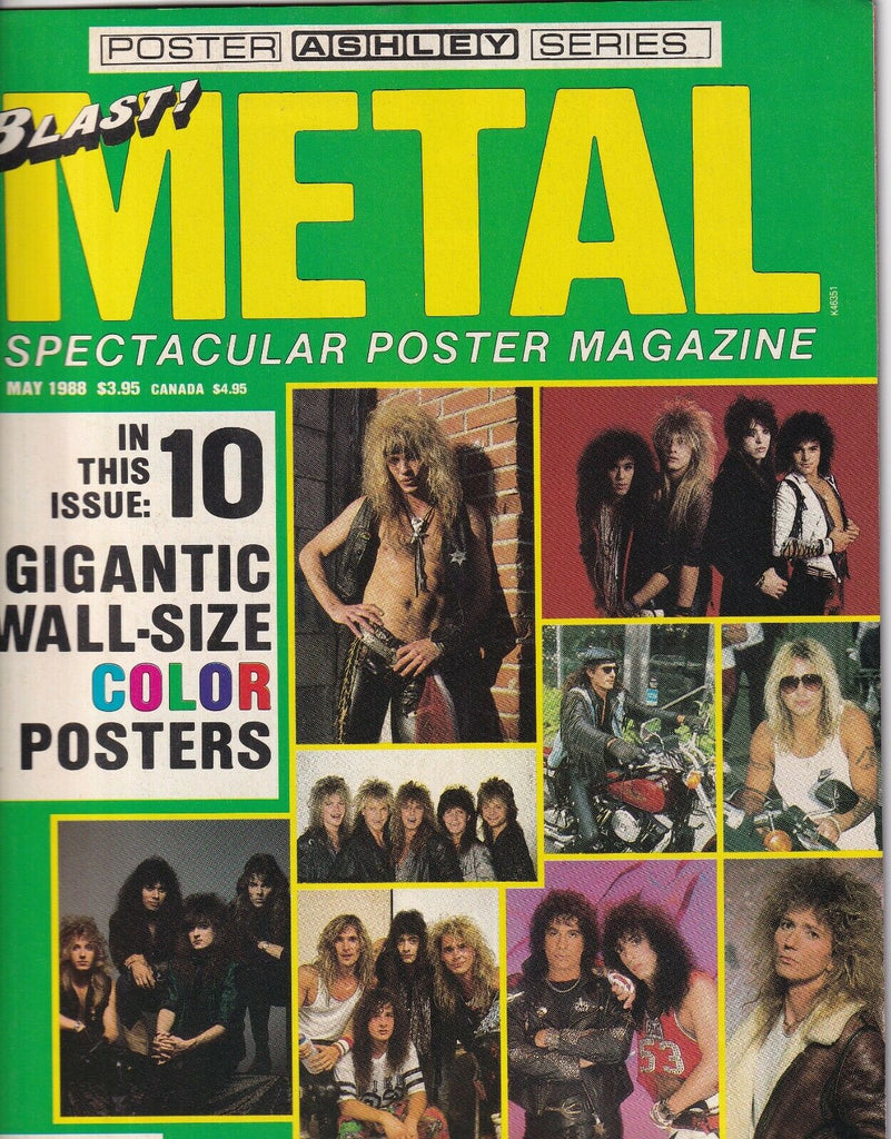 Blast! Live Metal Music Magazine Whitesnake Vince Neil May 1988 051719nonr
