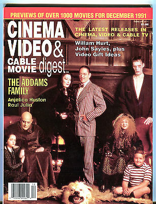Cinema Video & Cable Movie Digest Magazine December 1991 EX 040516jhe