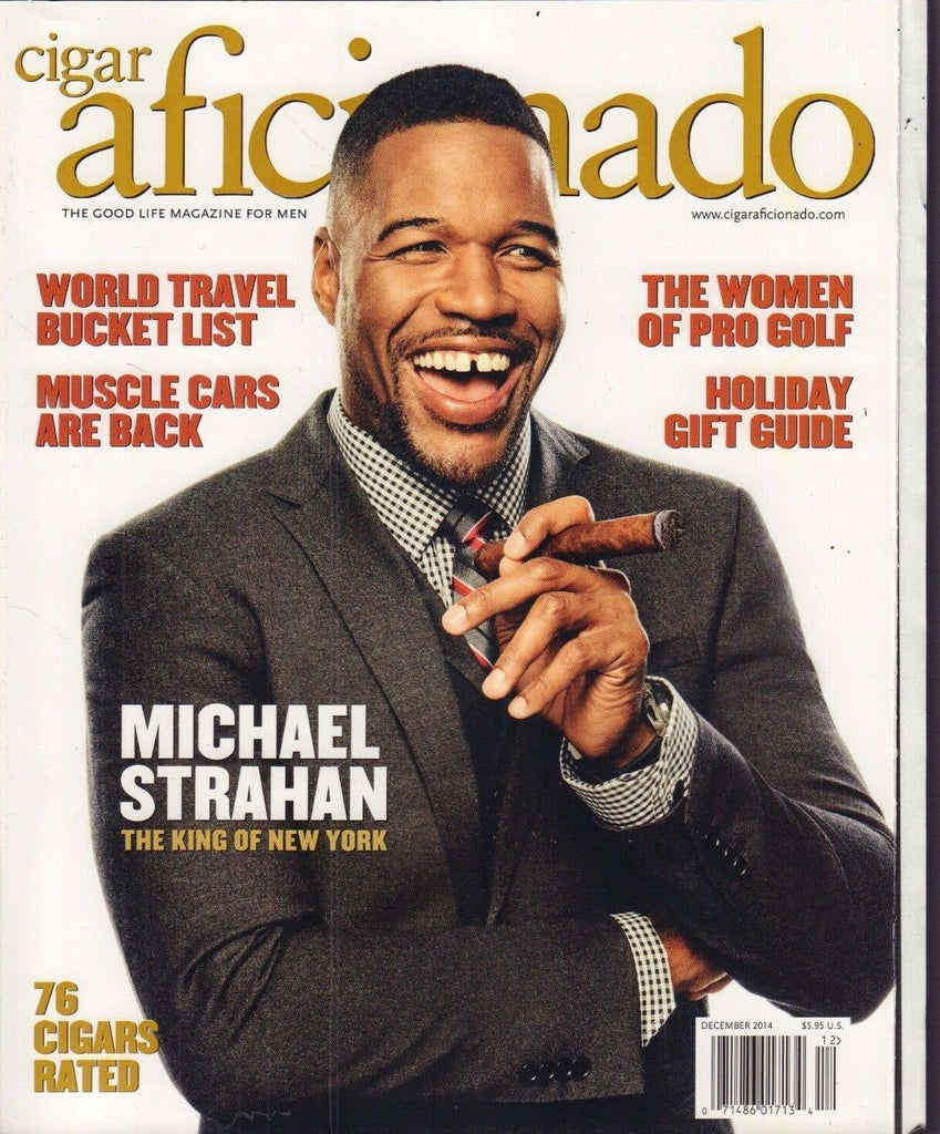 Cigar Aficionado December 2014 Michael Strahan Vg 010317DBE2