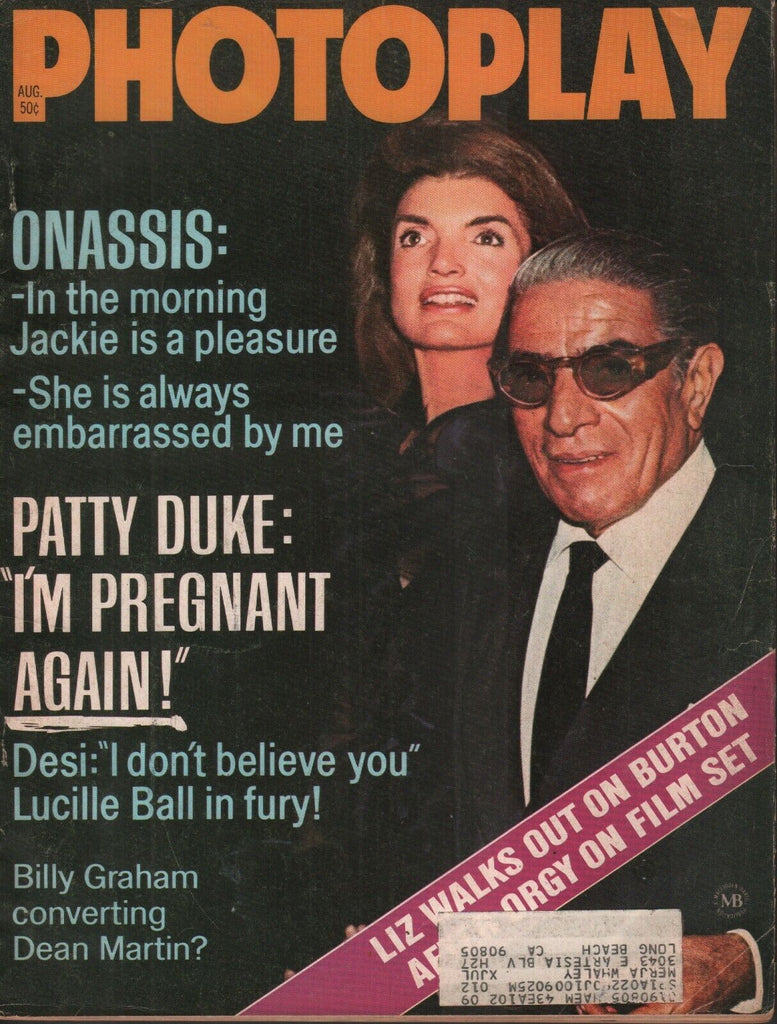 Photoplay August 1971 Jacke Kennedy Onasis Lucille Ball 072219AME