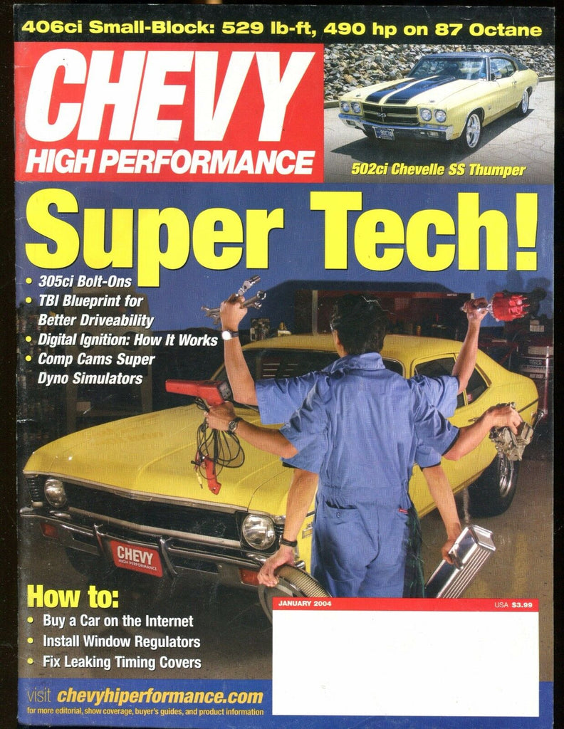 Chevy High Performance Magazine January 2004 Super Tech EX No ML 030317nonjhe