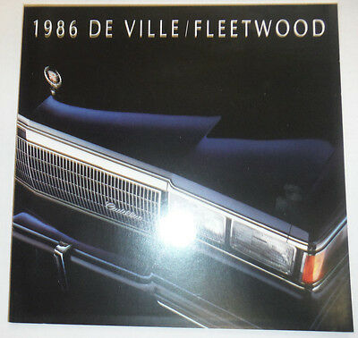 Cadillac De Ville/Fleetwood MAgazine 1986 122614R