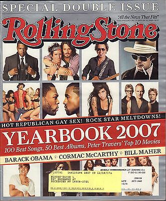 Rolling Stone December 27, 2007 January 10 2008 Yearbook 07 w/ML VG 032216DBE