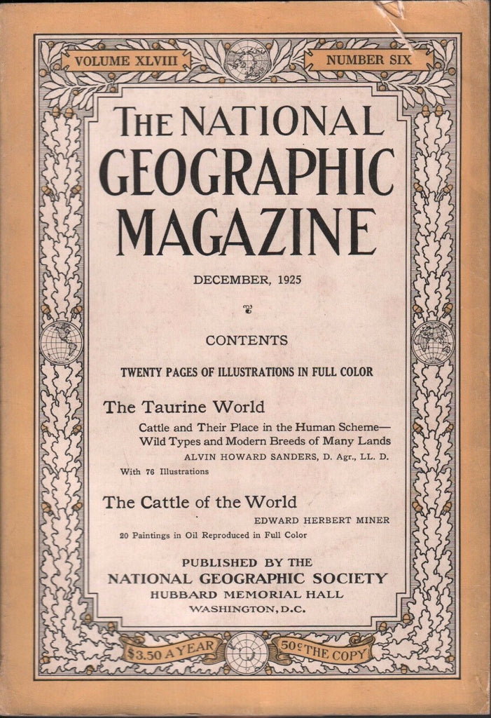 National Geographic December 1925 The Taurine World 020617DBE2