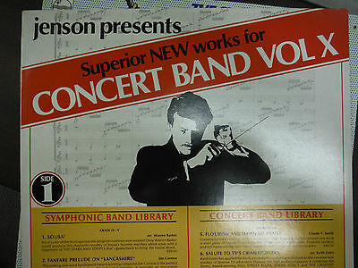 CONCERT BAND VOL X SYMPHONIC & CONCERT BAND LIBRARY COMP 33RPM EX 112315 TLJ