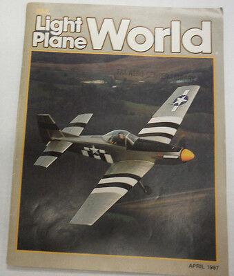 EAA Light Plane World Magazine Mustang 101 April 1987 FAL 071615R