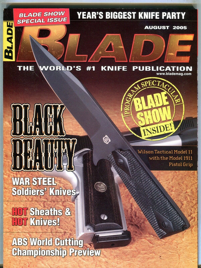 Blade Magazine August 2005 Black Beauty EX No ML 101316jhe