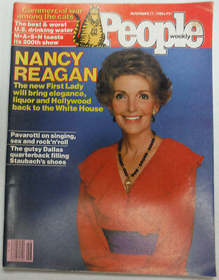 People Magazine Nancy Reagan & Pavarotti November 1980 050615R