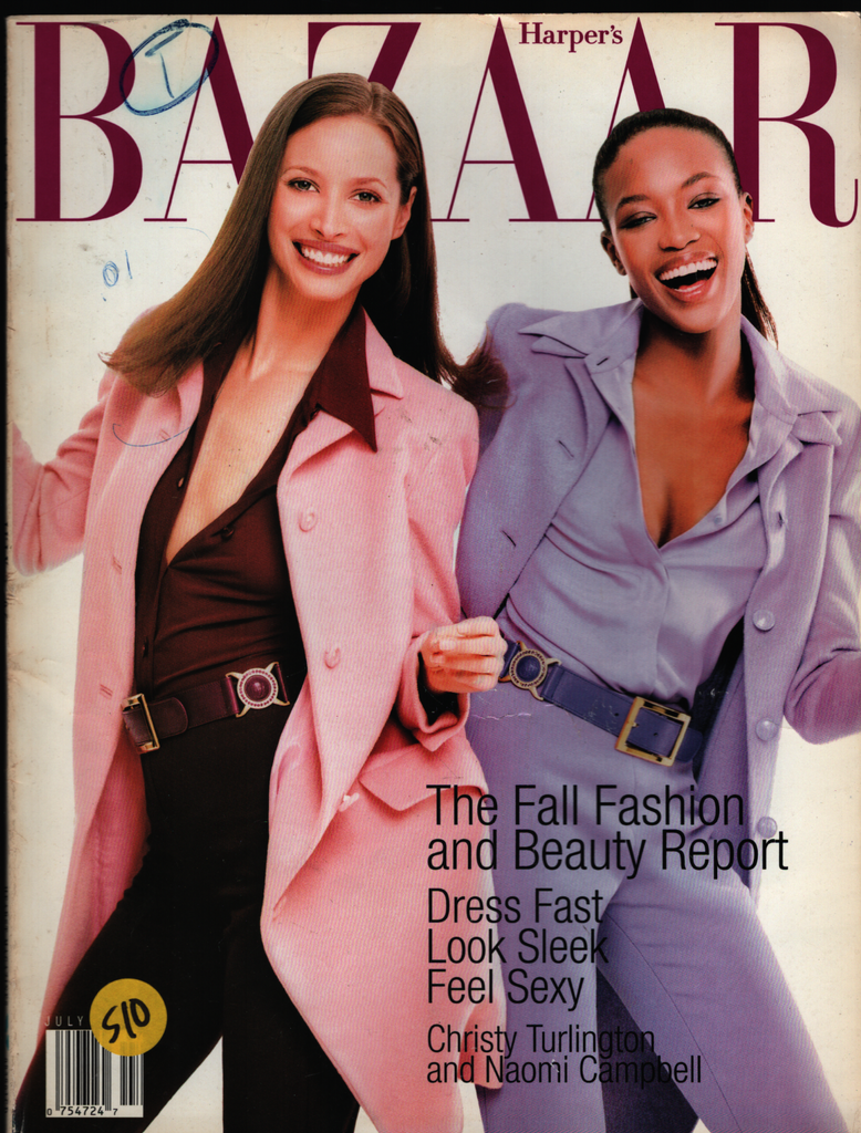 Harper's Bazaar July 1996 Naomi Campbell Christy Turlington 022521ame