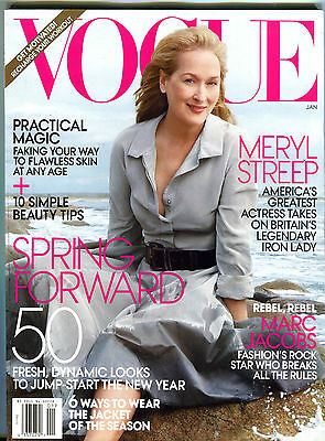 Vogue Magazine January 2012 Meryl Streep EX 070816jhe