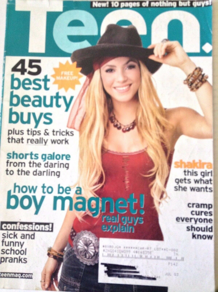 Teen Magazine Shakira How To Be A Body Magnet May 2002 091117nonrh2
