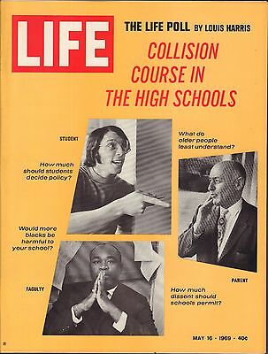 Life Magazine May 16 1969 Birthday, Collision Course in HighSchool VG 042216DBE2