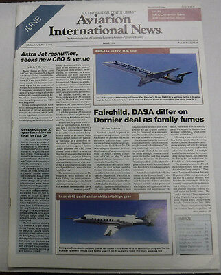 Aviation International News Magazine Fairchild DASA June 1996 FAL 072115R
