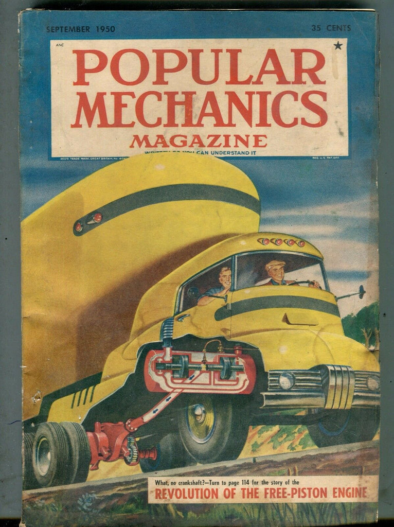 Popular Mechanics Magazine September 1950 Crankshaft Revolution 063017nonjhe