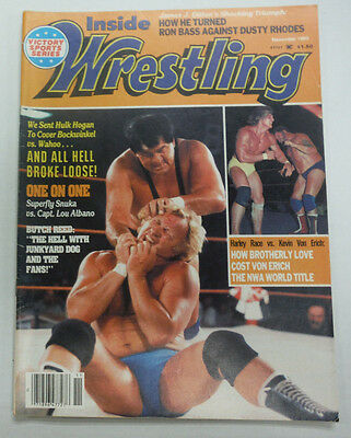 Inside Wrestling Magazine Harley Race Kevin Von Erich November 1983 062415R2
