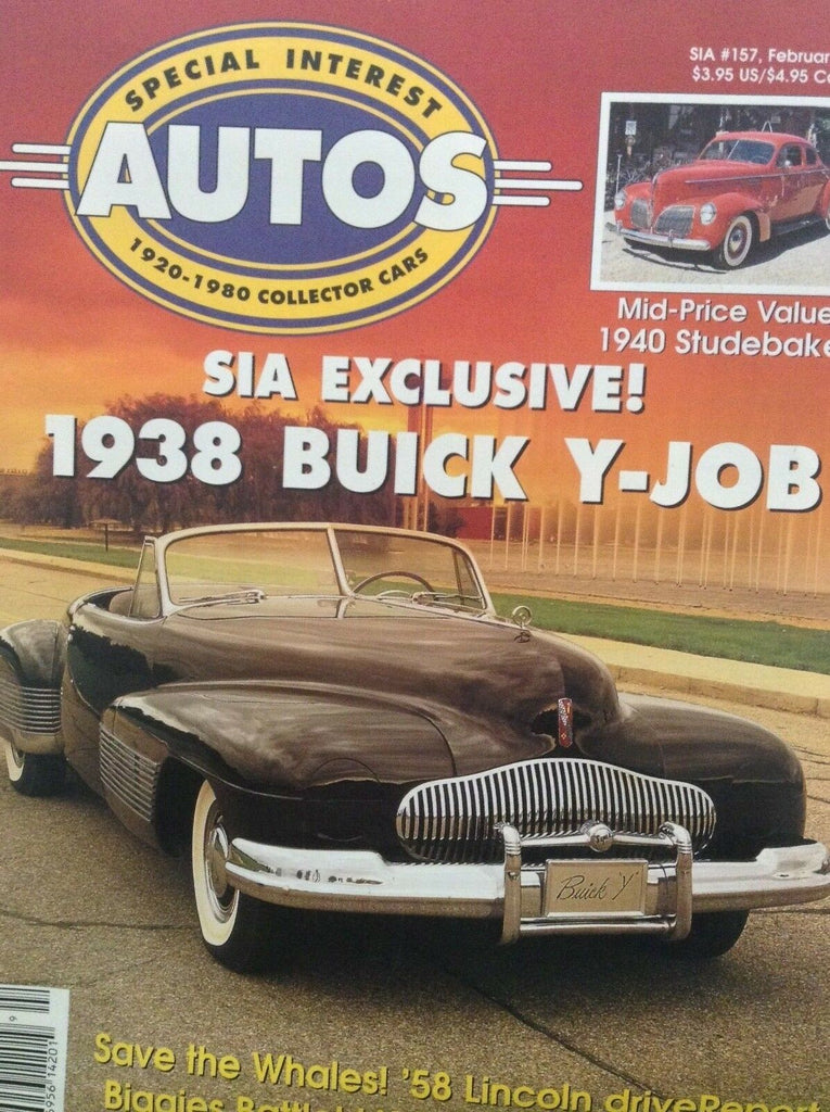 Special Interest Autos Magazine 1938 Buick Y-Job February 1997 042118nonrh