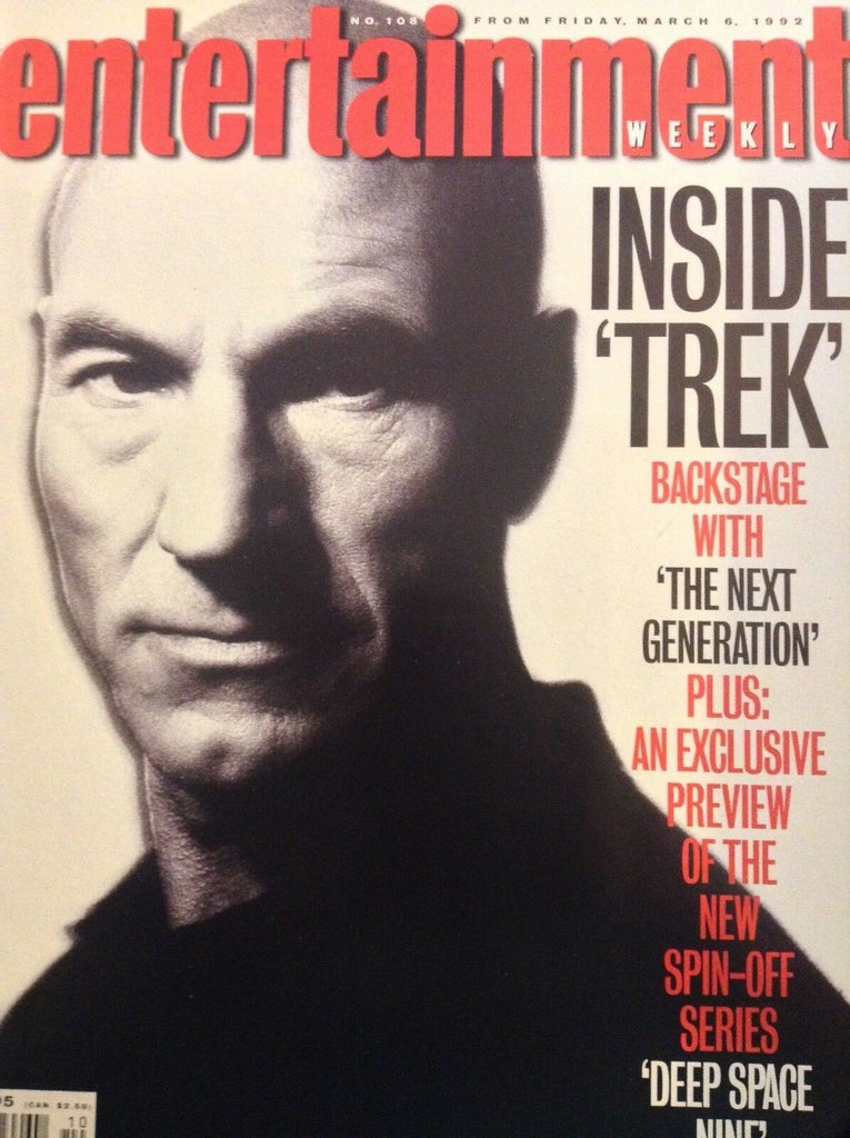 Entertainment Weekly Magazine Patrick Stewart March 6, 1992 NO ML 081218nonrh