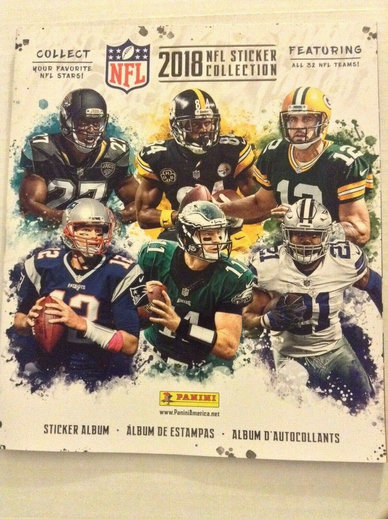 2018 NFL Sticker Book UNUsED 081419nonrh