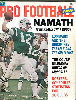 Dell Pro Football 1969 Joe Namath Jets EX 042116jhe