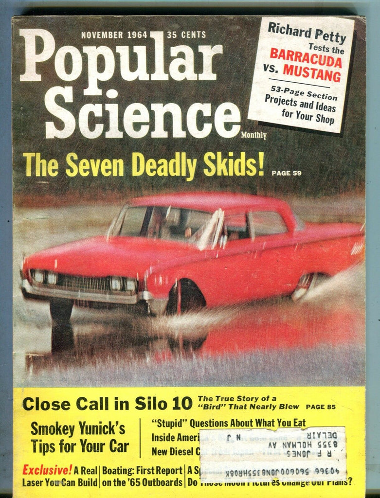 Popular Science Magazine November 1964 Seven Deadly Skids 062317nonjhe