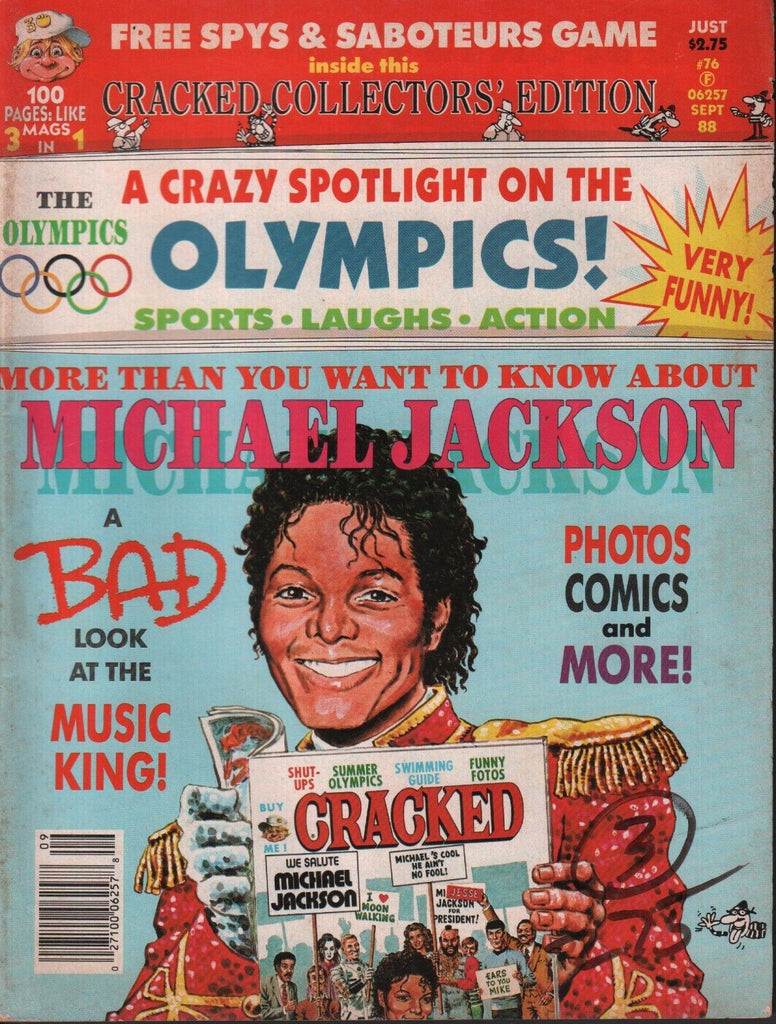 Cracked September 1988 Michael Jackson, Olympics 071217DBE