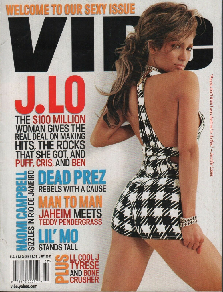 Vibe July 2003 J.Lo Naomi Campbell Lol'Mo 080318DBE