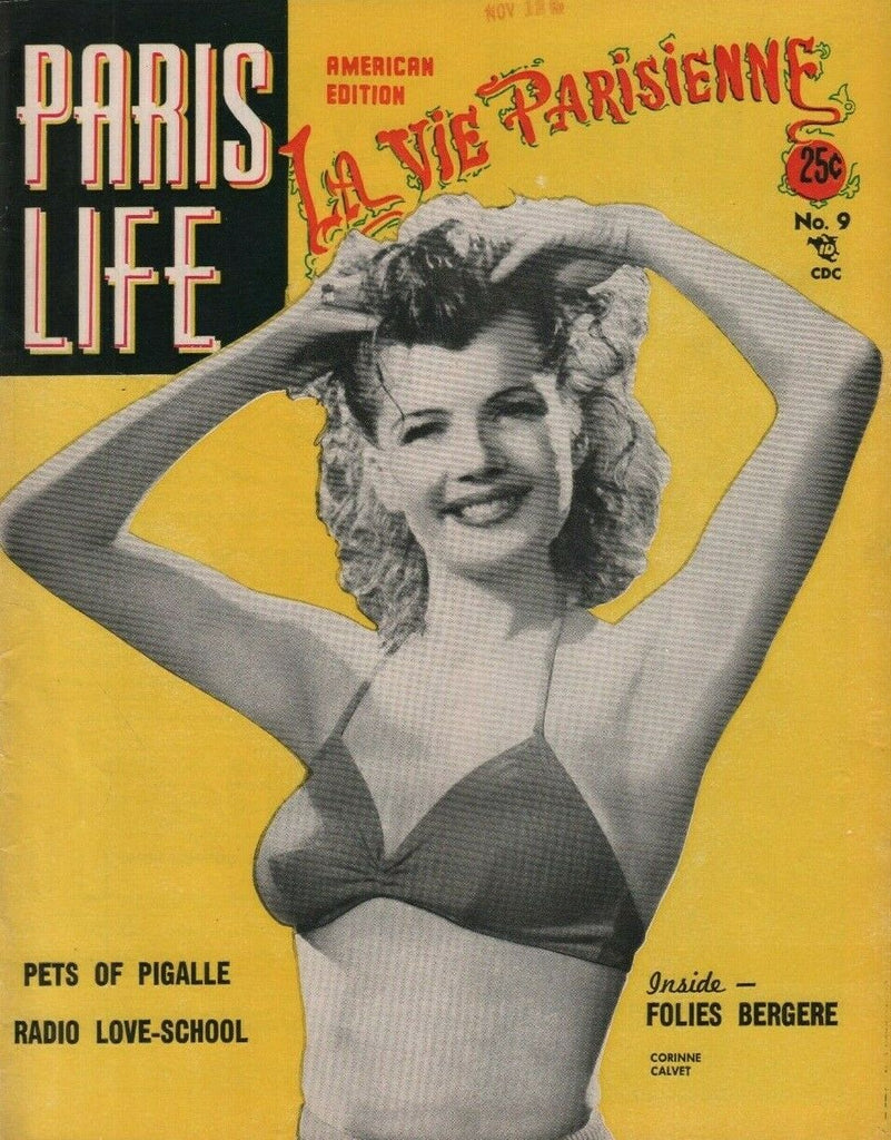Paris Life American Edition Nov Dec 1952 Hedy Miller Corrine Calvet 072219DBE