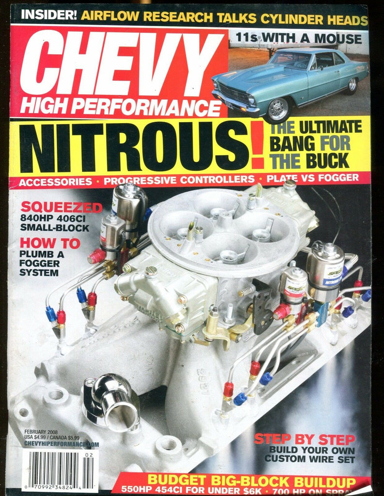 Chevy High Performance Magazine February 2008 Nitrous EX No ML 030317nonjhe