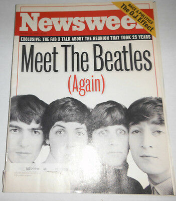 Newsweek Magazine The Beatles & John Lennon & Ringo October 1995 080914R