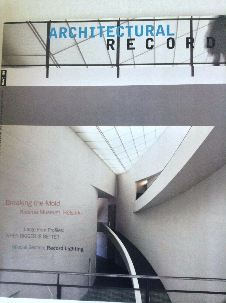 Architectural Record Magazine Kiasma Museum Helsinki August 1998 081817nonrh2