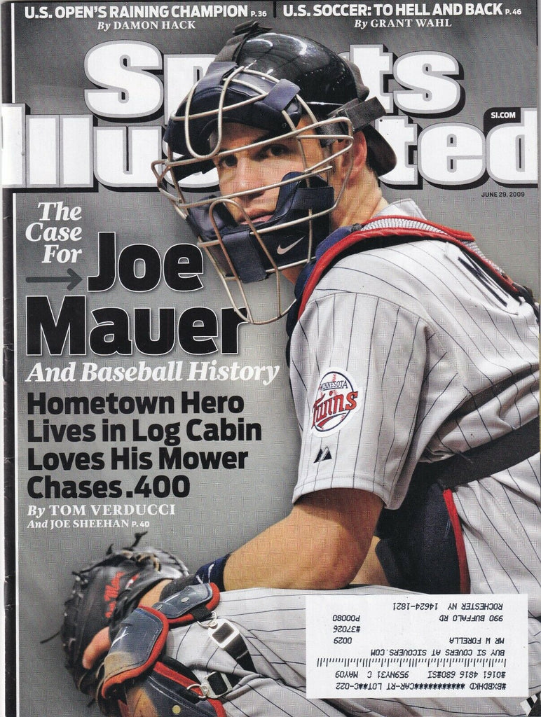 Sports Illustrated Joe Mauer Baseball History June 29, 2009 091619nonr
