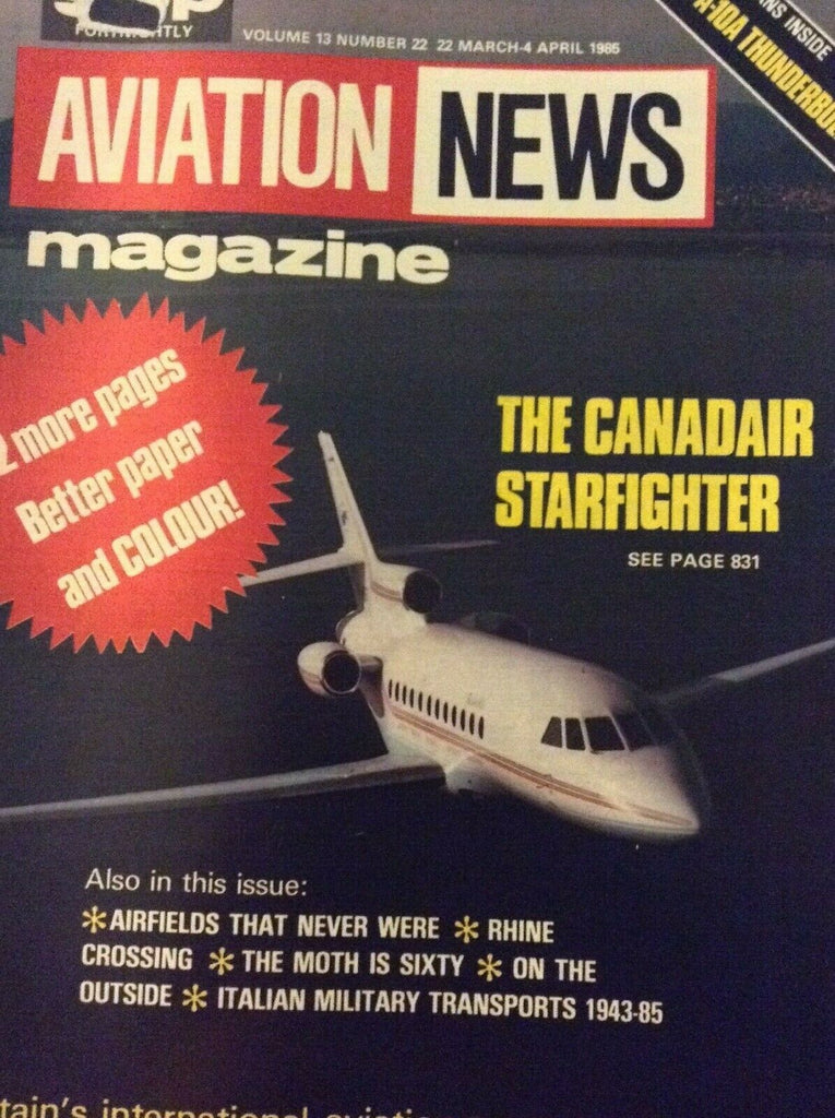 Aviation News Magazine Fairchild Thunderbolt March/April 1985 021119nonrh