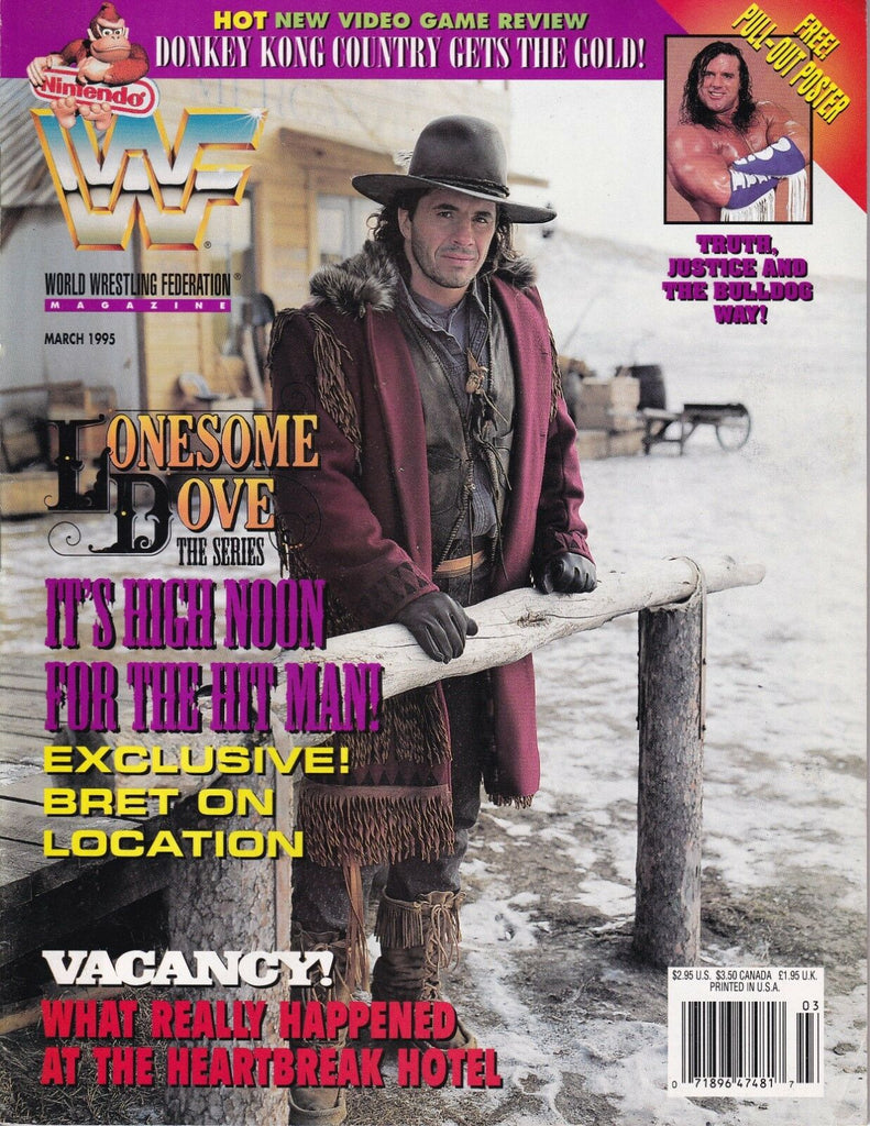 WWF Magazine Bret Hart British Bulldog March 1995 012919nonr
