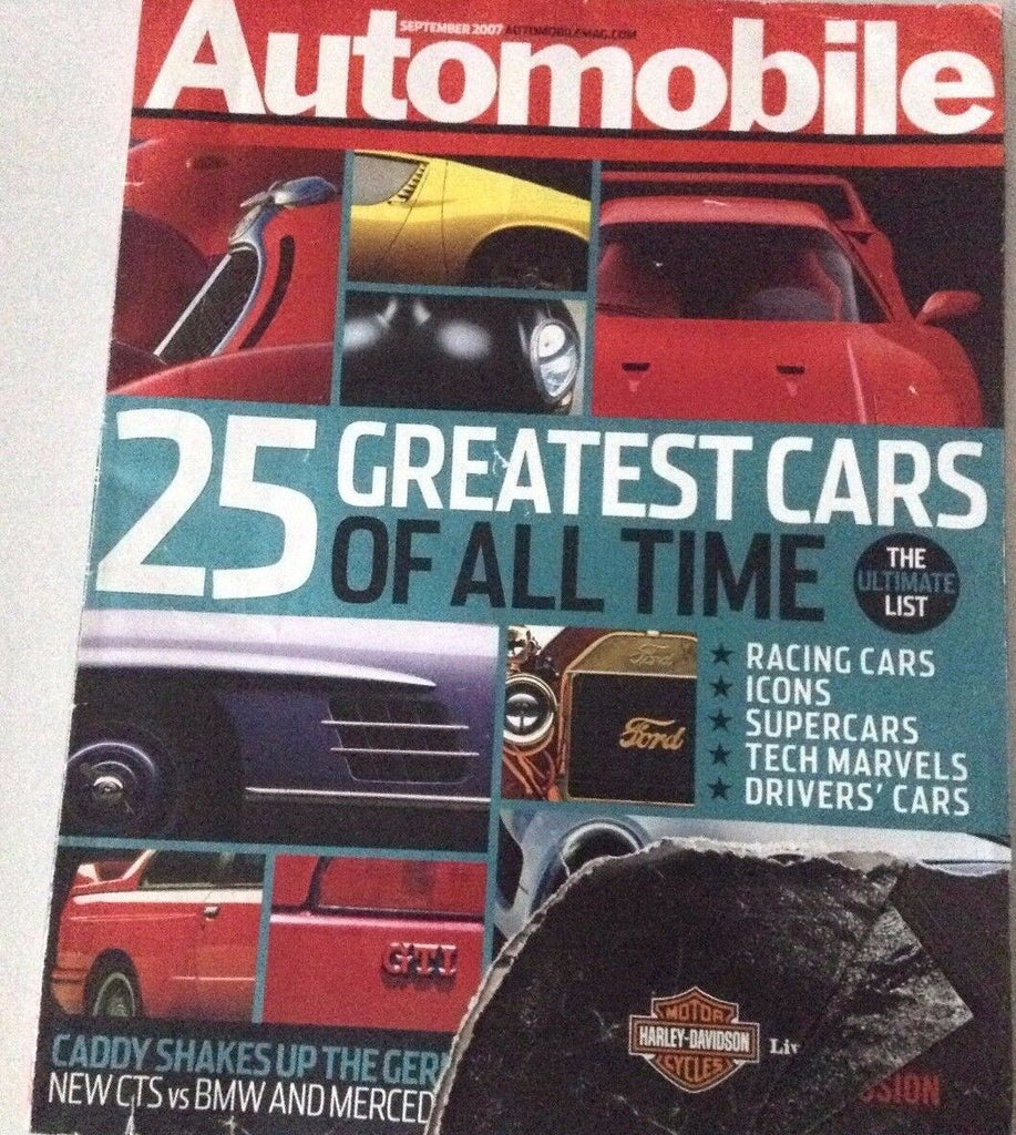Automobile Magazine 25 Greatest Cars Of All Time September 2007 072217nonrh