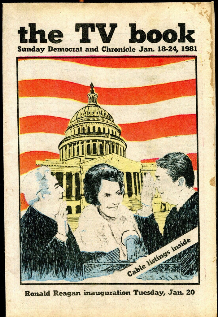 The TV Book Democrat And Chronicle Jan. 18-24 1981 Ronald Reagan EX 021917jhe