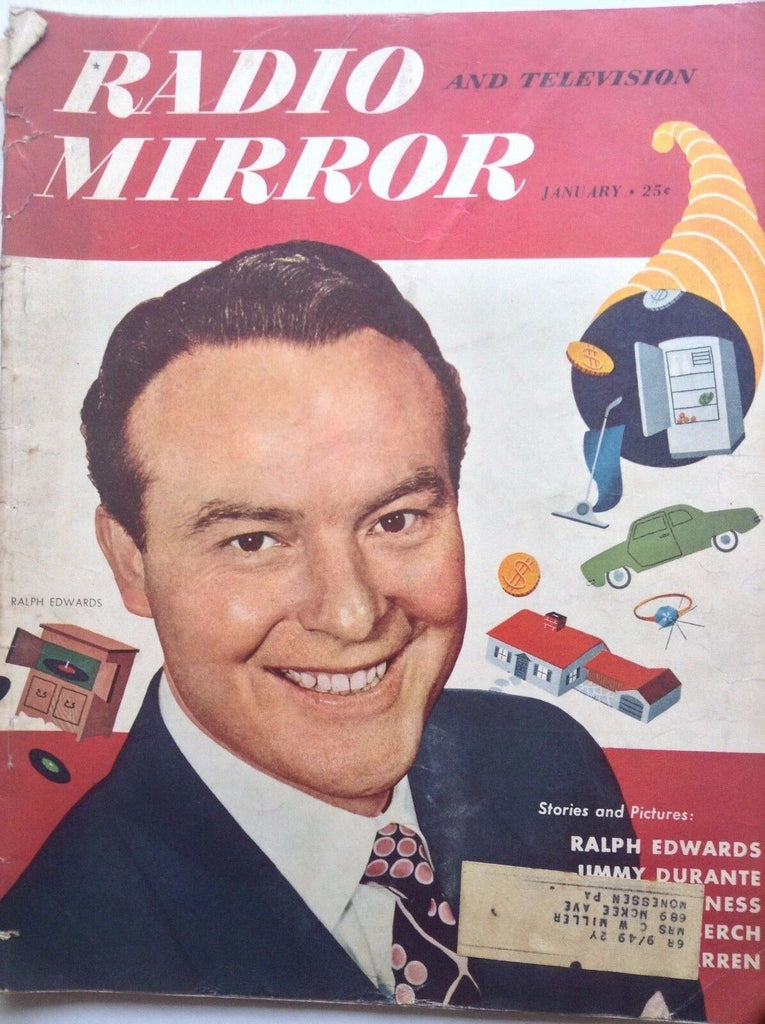 Radio Mirror Magazine Ralph Edwards Jimmy Durante January 1949 092617nonrh