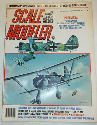 Scale Modeler Magazine The Henschel Hs 123A-1 Luftwaffe August 1978 040915R