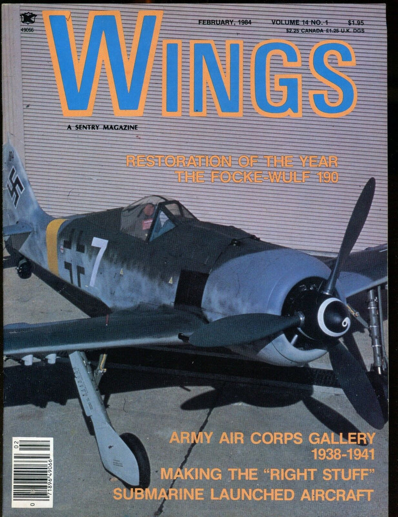 Wings Magazine February 1984 Focke-Wulf 190 EX No ML 010617jhe