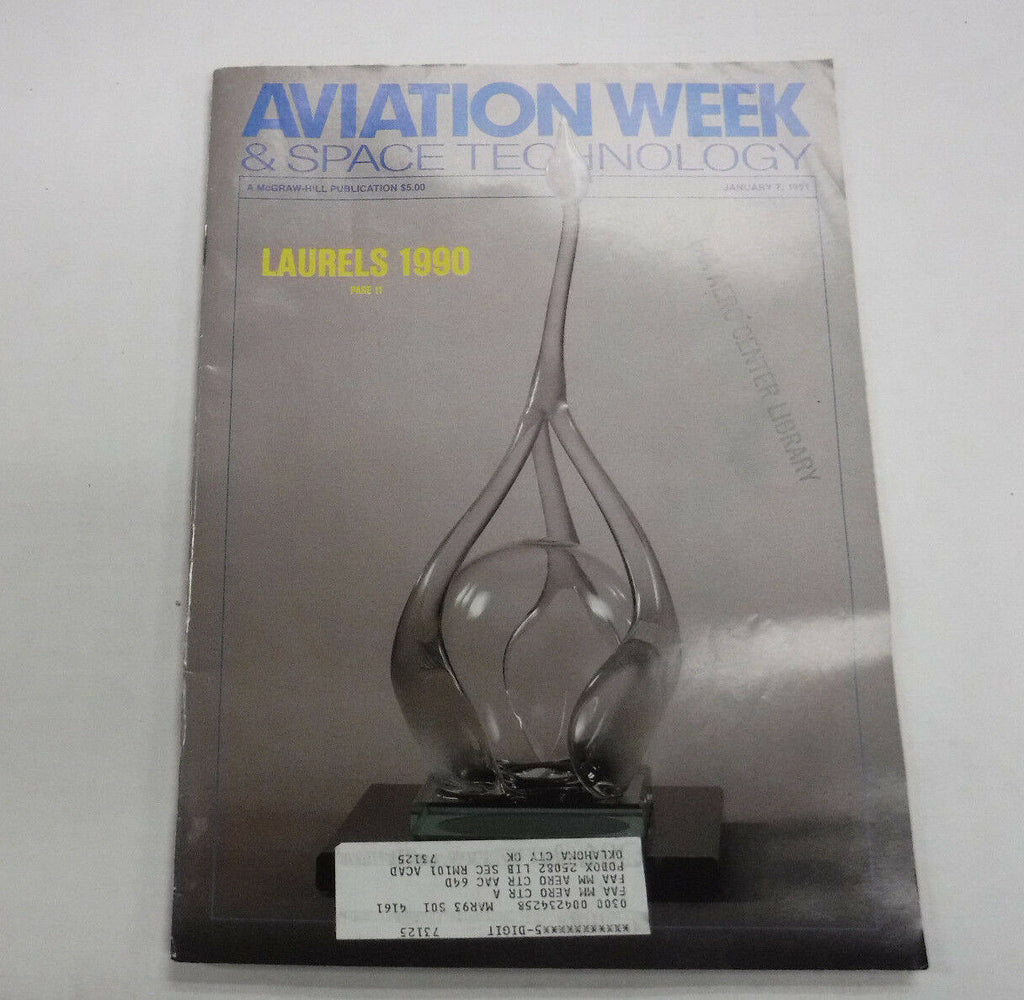 Aviation Week Magazine Laurels 1990 January 7, 1991 FAA 110216R