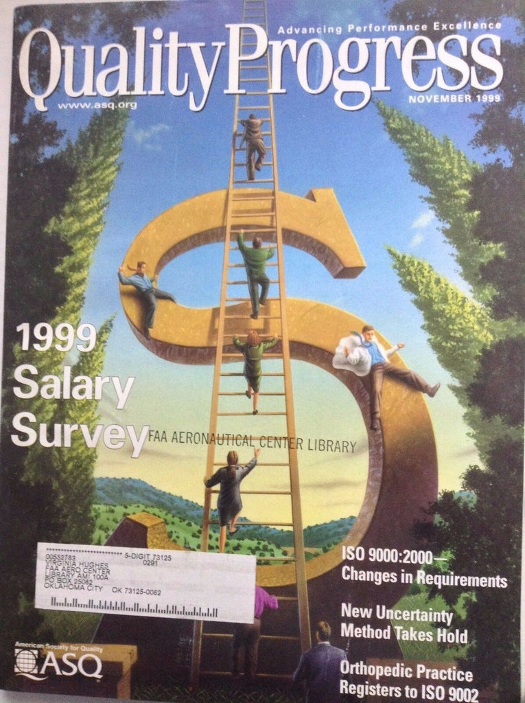 Quality Progress Magazine 1999 Salary Survey November 1999 FAL 091917nonrh