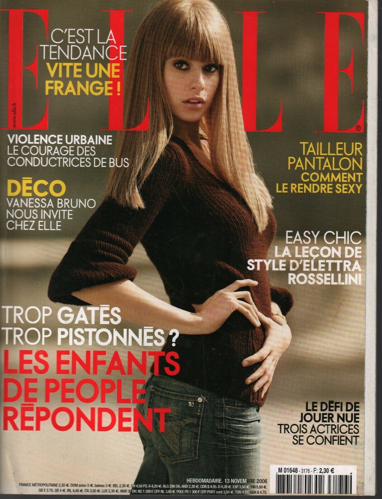 Elle French Fashion Magazine November 13 2006 Nancy Pelosi Article 090 –  mr-magazine-hobby