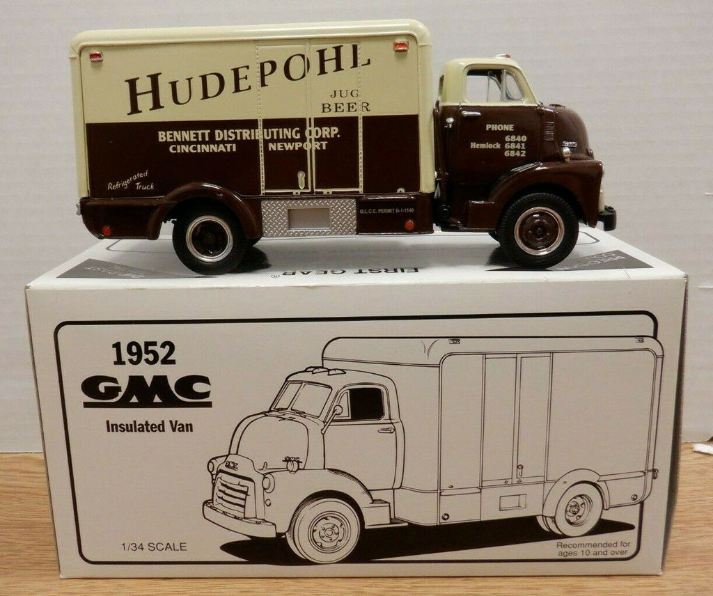 Hudepohl Beer 1952 GMC Insulated Van 1st Gear 1/34 111219DBT3